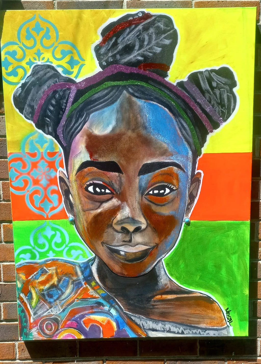 Babygyrl and her bantu braids